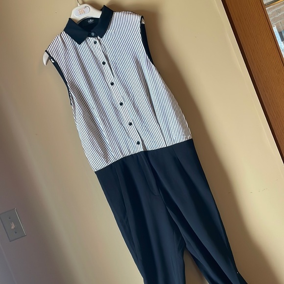 CUT25 by YIGAL AZROUEL SzM jumpsuit pinstripe - Picture 1 of 8